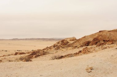 Dağlardaki güzel çöl manzarası