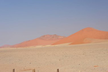 Namib Naukluft Ulusal Parkı, Namibya 'daki Sahara Çölü' nün güzel manzarası.