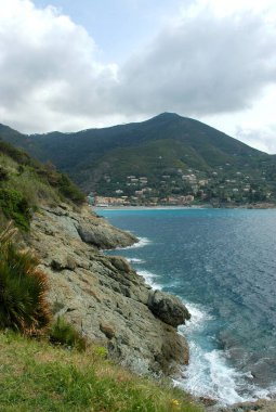 Deniz kıyısının güzel manzarası