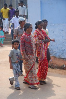 indian people walking on street