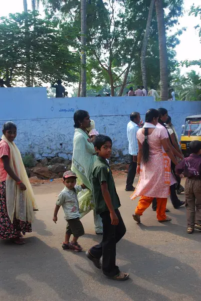 indian people in the street