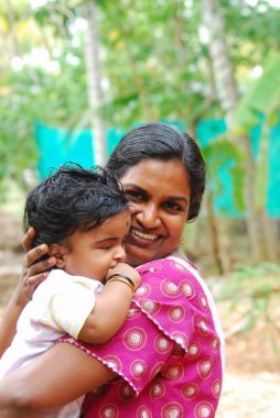 Hyderabad Hindistan 'da çocuklu Hintli anne ve 2 Ağustos 202