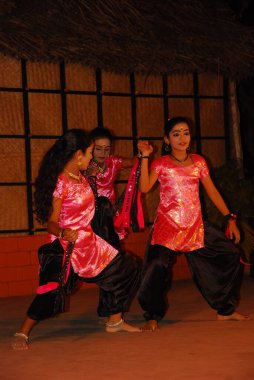 Parktaki bir grup genç dansçı