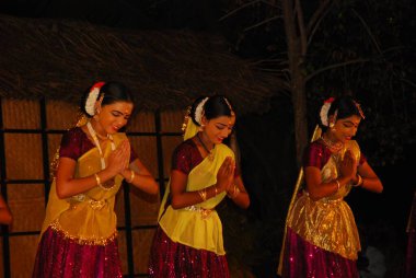 young indian dancers performing on the stage