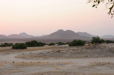 Sahara 'daki çölün manzarası