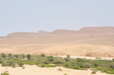 Dağlardaki Negev Çölü 'nün güzel manzarası