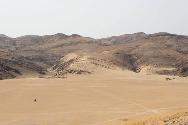 İsrail 'in kuzeyindeki Negev Çölü' nün güzel manzarası