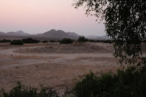Dağlarda nehri olan güzel bir manzara.