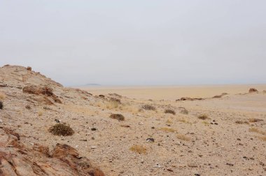 İsrail 'deki Negev Çölü manzarası