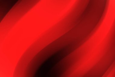 Soyut kırmızı dalga desenleri pürüzsüz eğimler ve derinlik ile dinamik bir zemin oluşturur