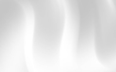 Soyut yumuşak beyaz dalgalar sakin bir arkaplan oluşturuyor, tasarım ve sunumlar için ideal