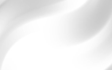 Soyut beyaz dalga deseni minimalist bir tasarımda hareket ve akıcılık hissi yaratıyor.