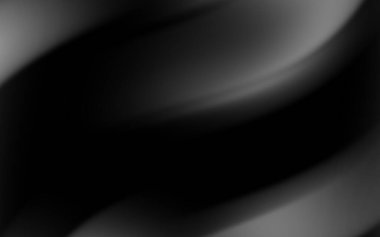 Soyut siyah ve gri dalga desenleri arka planlar için uygun pürüzsüz, akışkan bir tasarım yaratıyor