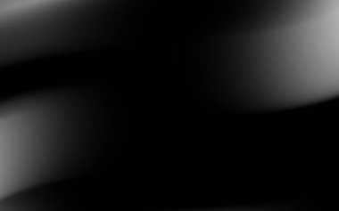 Yumuşak eğriler ve yumuşak geçişlerle soyut siyah ve beyaz gradyan arkaplan