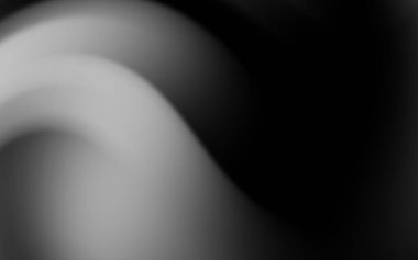 Soyut siyah ve beyaz dalga deseni arka planlar için uygun pürüzsüz, akışkan bir tasarım yaratıyor