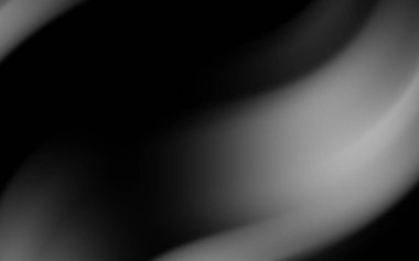 Yumuşak eğimli soyut siyah ve beyaz dalga deseni sakin bir arkaplan oluşturur