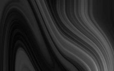 Soyut siyah ve beyaz dalgalı dokular, akışkan hareketler sergiliyor, arka planlar ve tasarımlar için ideal.