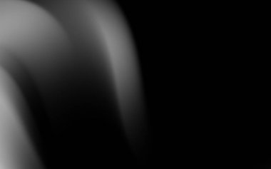 Siyah ve gri pürüzsüz eğimlere sahip soyut bileşim, derinlik ve hareket