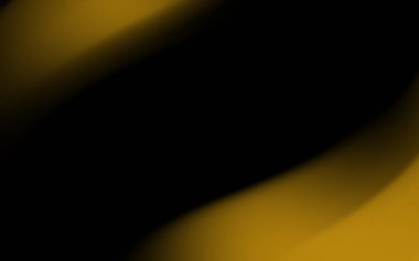 Pürüzsüz altın ve siyah eğriler içeren soyut tasarım dinamik bir akış etkisi yaratır