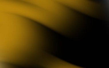 Altın ve siyah renklerin soyut akış gradyanı tasarım için uygun dinamik bir arkaplan oluşturuyor