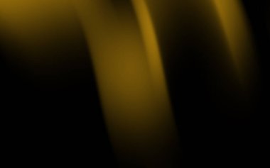 Soyut altın ışık zarif bir şekilde karanlık bir arka plana doğru akar ve dinamik bir görsel efekt yaratır.