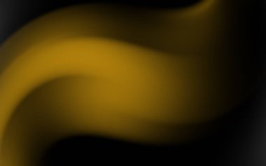 Karanlık bir arka planda soyut altın dalga deseni, zarafet ve hareket hissi yaratıyor.