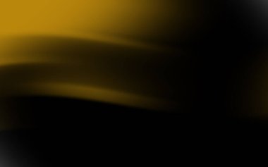 Pürüzsüz altın dalgaların koyu arkaplan üzerinde aktığı soyut gradyan tasarımı