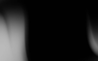 Yumuşak kıvrımlı soyut monokrom gradyanı, tasarım için sakin ve modern bir zemin oluşturur