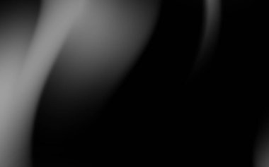 Pürüzsüz gradyan ve akış çizgileri içeren soyut monokrom resim, derinlik ve hareket hissi yaratır