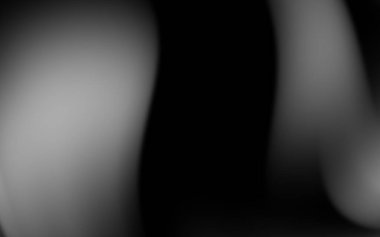 Yumuşak eğimli soyut monokrom görüntü derinlik ve hareket hissi yaratır