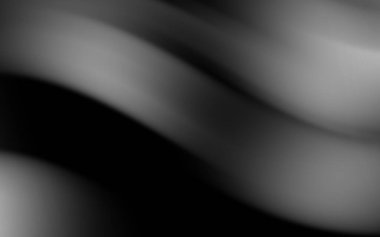 Soyut monokrom dalgaları minimalist bir tasarımda hareket ve derinlik hissi yaratıyor.
