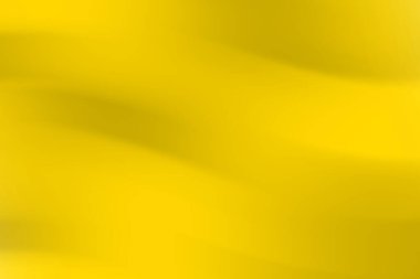 Pürüzsüz akış dalgalarıyla soyut sarı zemin canlı ve dinamik bir atmosfer yaratır.