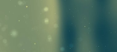 Yumuşak bokeh ışıklarının yeşil ve mavi renkte olduğu soyut bir arkaplan