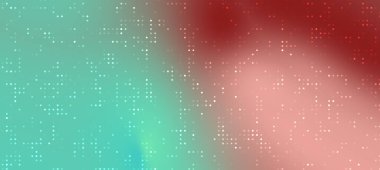 Turkuaz ve kırmızı renklerin yumuşak gradyanlarla bir karışımını içeren soyut dijital arkaplan