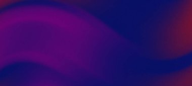 Mor ve mavi tonlarında akış dalgaları olan soyut gradyan arkaplan, tasarım kullanımı için ideal