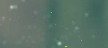 Yumuşak bokeh ışıkları olan soyut yeşil arkaplan tasarım kullanımı için rüya gibi bir atmosfer yaratıyor