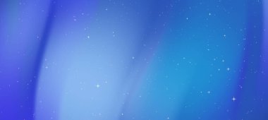 Yumuşak mavi ve mor renkli, dağınık yıldızlı, dijital tasarım için mükemmel olan soyut eğimli arkaplan