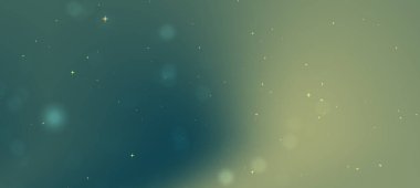 Yumuşak, yeşil ve mavi renklere sahip bokeh arka plan tasarım için sakin bir atmosfer yaratıyor.