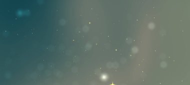 Parıldayan ışıklarla yumuşak bokeh arkaplan tasarım için rüya gibi bir atmosfer yaratıyor