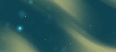 Yumuşak eğimli ve parlayan parçacıkların oluşturduğu soyut girdap arkaplan sakin bir atmosfer yaratıyor