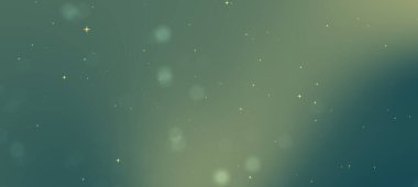 Yumuşak yeşil bokeh arkaplan, hafif ışık lekeleri, tasarım için sakin bir atmosfer yaratıyor