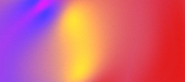 Kırmızı, mavi ve sarı renklerin karışımından oluşan canlı ve soyut bir arka plan dinamik bir atmosfer yaratıyor.