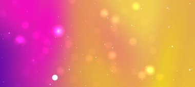 Pembeden sarıya harmanlanan renkli bokeh ışıklarıyla canlı soyut arkaplan