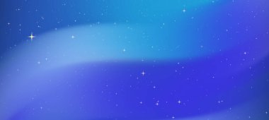 Yıldızlı canlı mavi ve mor kozmik arkaplan, dijital tasarım ve sunumlar için ideal