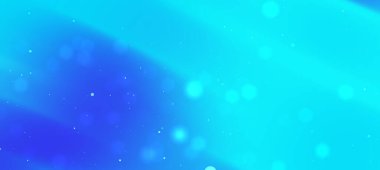 Canlı mavi ve turkuaz soyut arkaplan yumuşak bokeh efektleriyle, dijital tasarımlar için ideal