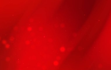 Yumuşak dalgalar ve parıldayan bokeh efektleri ile soyut kırmızı arkaplan, şenlik tasarımları için ideal