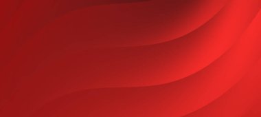 Tasarım ve sunumlar için pürüzsüz gradyan ve akan şekillere sahip soyut kırmızı dalga arkaplanı