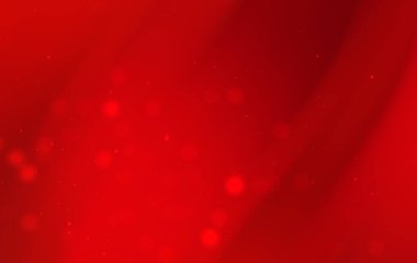 Yumuşak dalgalar ve parıldayan bokeh efektleri ile soyut kırmızı arkaplan, şenlik tasarımları için ideal