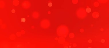 Yumuşak bokeh çemberleri ile canlı kırmızı arka plan, festival temaları ve kutlamalar için ideal