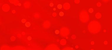 Dairesel bokeh efektlerine sahip soyut kırmızı arkaplan, festival temaları ve tasarımları için ideal